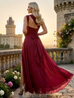 Sexy A-Line One-Shoulder Bridesmaid Dress in Flowy Chiffon - APJ Collection